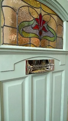 درب جلو پنجره شیشه ای Art Nouveau - Arch
