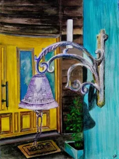 نقاشی زنگوله ورودی خانه
