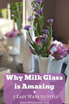 چگونه با شیشه شیر در خانه خود تزئین کنیم - غاز مس