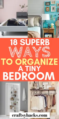 40 راه برای تشکیل یک اتاق خواب کوچک