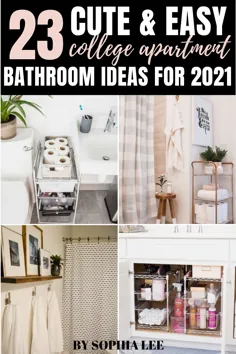 20+ ایده حمام آپارتمان کالج که حمام شما را متحول می کند