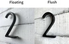 شماره های خانه بزرگ برای ایوان درب جلو شماره خانه شناور آلیاژ روی ضد آب 127 میلی متر