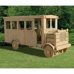 مجموعه زمین بازی Amish Made 23x4 ft Wooden Semi Truck