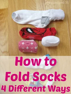 چگونه جوراب ها را مرتب تا بزنیم - 4 روش تاشو و نگهداری جوراب ها