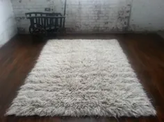 فرش باشکوه 10 "x 8" فرش سفید  |  اتسی