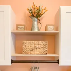 Room Reveal - اتاق لباسشویی نارنگی - طرح های طوسی خاکستری