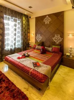 طراحی داخلی اتاق خواب به سبک هندی