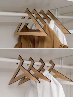 آویزهای لباس مثلثی و چند ضلعی