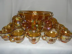 مجموعه کاسه های شیشه ای پانچ شیشه ای کارناوال شاهزاده خانم ایندیانا: ls002590: برداشته شد