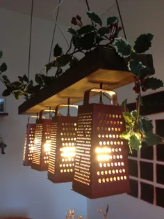 21 لامپ و لوستر DIY که می توانید از اشیا Every روزمره ایجاد کنید