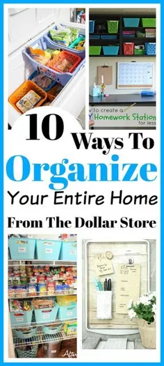 راه هایی برای سازماندهی کل خانه خود از فروشگاه دلار