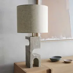 لامپ میز سنگی Boveda + نظرات |  جعبه و بشکه