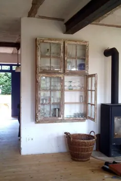 25 روش استفاده از قاب های پنجره قدیمی در خانه شما »مهندسی پایه