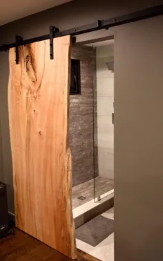 Live Edge Sliding Door Solid Maple Live Edge Door Live Edge |  اتسی