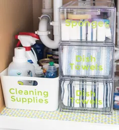نحوه سازماندهی زیر سینک ظرفشویی »خانه نگهدارنده کریستین