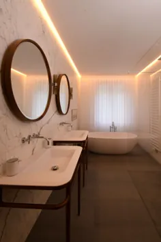 حمام مرمر با طرح مدرن ایتالیایی