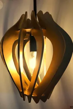 سایه لامپ معاصر دست ساز برای دکوراسیون منزل دنج ، چراغ آویز هندسی
