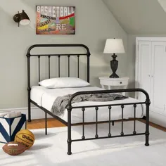 تختخواب استاندارد فلزی دوقلوی Alcott Hill® Lofton