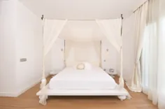 تزئین تخت خواب سایبان رمانتیک: ایده ها و الهامات