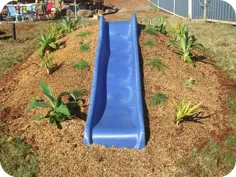 چگونه یک سرسره تپه برای فضای بازی کودکان در فضای باز بسازیم!