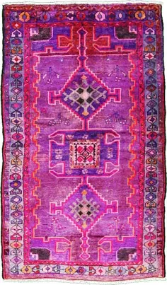 بنفش 4 'x 6' 10 فرش ایرانی شیراز