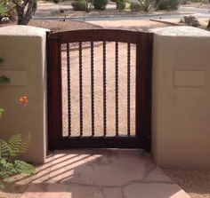 دروازه باغ چوبی |  دروازه عمودی پیچ خورده عمودی |  دروازه باغ