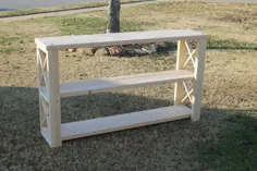 نحوه ساخت یک میز کنسول DIY با 50 دلار یا کمتر