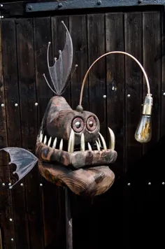 لامپ خیره کننده Steampunk Inspired Anglerfish