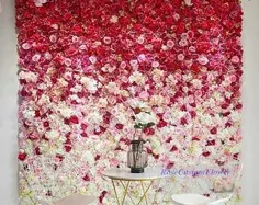 پس زمینه دیوار گل مصنوعی برای دوش کودک تابلو دیواری گل گل آرایی دیوار تنظیم عروسی شبیه سازی تابلو گل برای عکاسی 40 * 60 سانتی متر