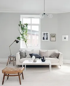 خانه ای به رنگ خاکستری روشن و ترکیبی از قدیمی و جدید - طراحی COCO LAPINE