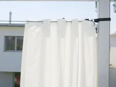 Aufhängesystem für Outdoor-Vorhänge [Stahl-Ersatz-Seil + Klett] »vorhangbox.ch