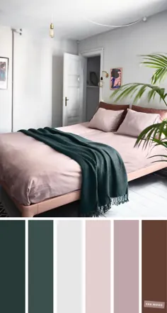رنگ موی ، خاکستری و سبز تیره برای اتاق خواب ، رنگ آمیزی و خاکستری