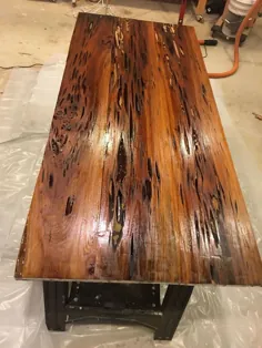 نحوه تهیه میز ناهار خوری چوبی اصلاح شده