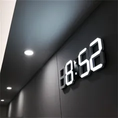 ساعت دیواری دیجیتال LED سه بعدی