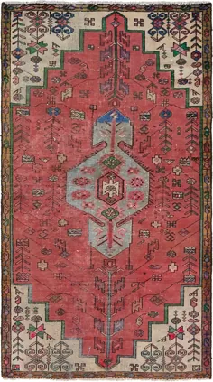 قرمز 3 '3 * 6' فرش ایرانی همدان