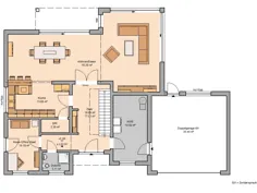 باهاوس گروندریس 214 متر مربع Erdgeschoss
