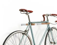 STIKZ قفسه دوچرخه سواری دیواری ذخیره سازی دوچرخه دوچرخه چوبی |  اتسی