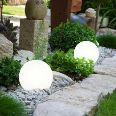 مجموعه ای از 8 LED چراغ خورشیدی Ball Design Garden Path Area Outdoor Plug چراغ های مدرن