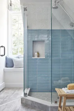 این حمام های خلاق قدرت کاشی آبی و سبز را ثابت می کنند