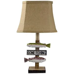 Gone Fishing 19 1/2 "High Table Accent Lamp Table - # 72Y70 | لامپ های Plus