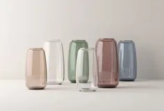 Porcelain Lyngby فرم ، یک سری گلدان شیشه ای زیبا - طراحی Nordic را راه اندازی می کند