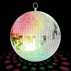 Kicko Mirror Disco Ball - Cool and Fun Silver Hanging Party Disco Ball - 8 اینچ تزیین مهمانی ، طراحی مهمانی ، جشنواره های رقص و موسیقی