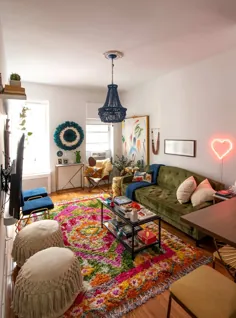 Apartamento Pequeno e Colorido em Nova Iorque |  کاخ اوپن گوتا لوورو |  کازا د والنتینا