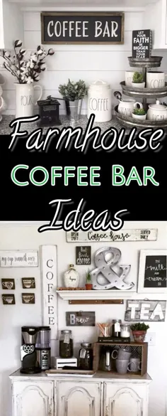 ایده های قهوه قهوه ای DIY - ایستگاه های آشامیدنی سبک خیره کننده در مزرعه برای فضاهای کوچک و آشپزخانه های کوچک - زندگی شما را بهم ریخته