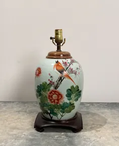 چراغ گلدان چینی قرن نوزدهم