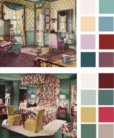 6 پالت رنگ بر اساس اتاق های خواب قدیمی اوایل دهه 1900
