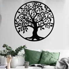 تزیین درخت خانوادگی فلزی ، هنر دیوار فلزی ، تزئین درخت زندگی ، تزئین دیوار فلزی ، درخت خانواده