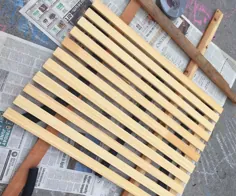 حصیر دوش چوبی قابل حمل قابل بازیافت