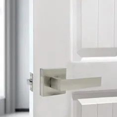 قفل دستگیره درب اهرم سنگین درب های سنگین Satin Nickel Finish برای حمام اتاق خواب DL01SNBK