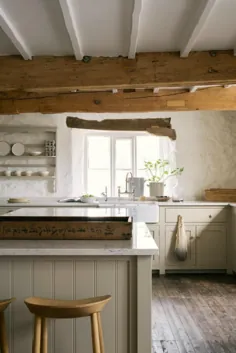 روستایی انگلیسی الهام گرفته از طراحی آشپزخانه کشور - سلام دوست داشتنی